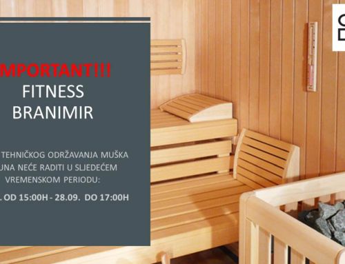 Branimir Fitness – održavanje saune